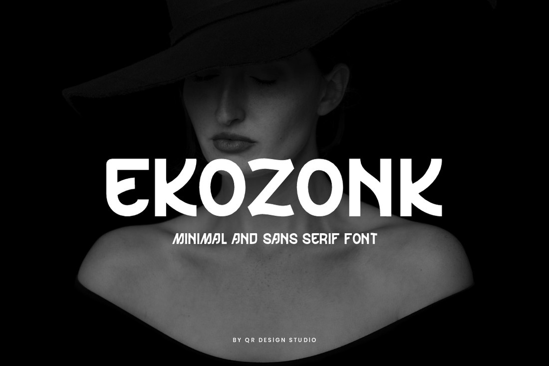 Пример шрифта Ekozonk Regular