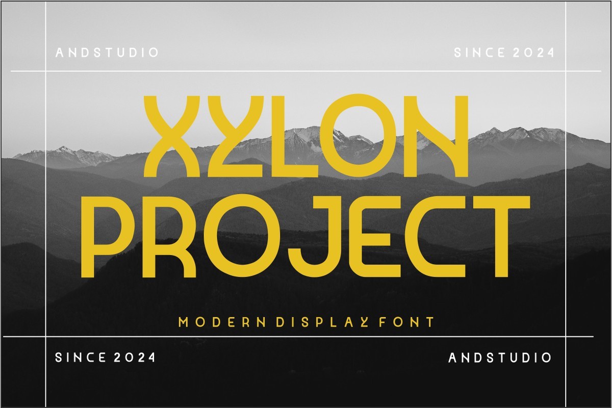 Пример шрифта Xylon Project Regular