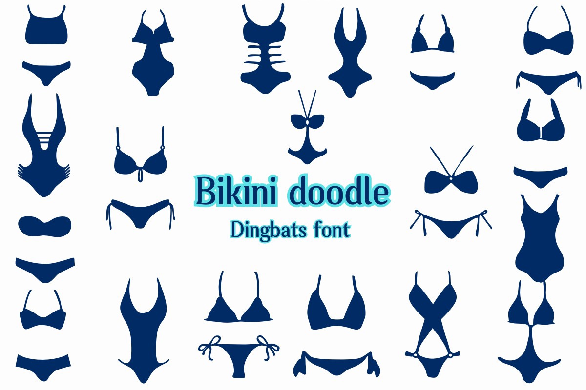 Пример шрифта Bikini Doodle Regular