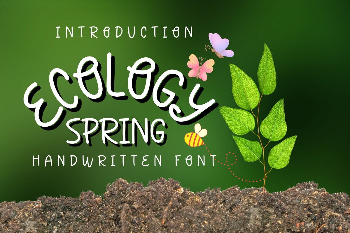 Пример шрифта Ecology Spring Regular