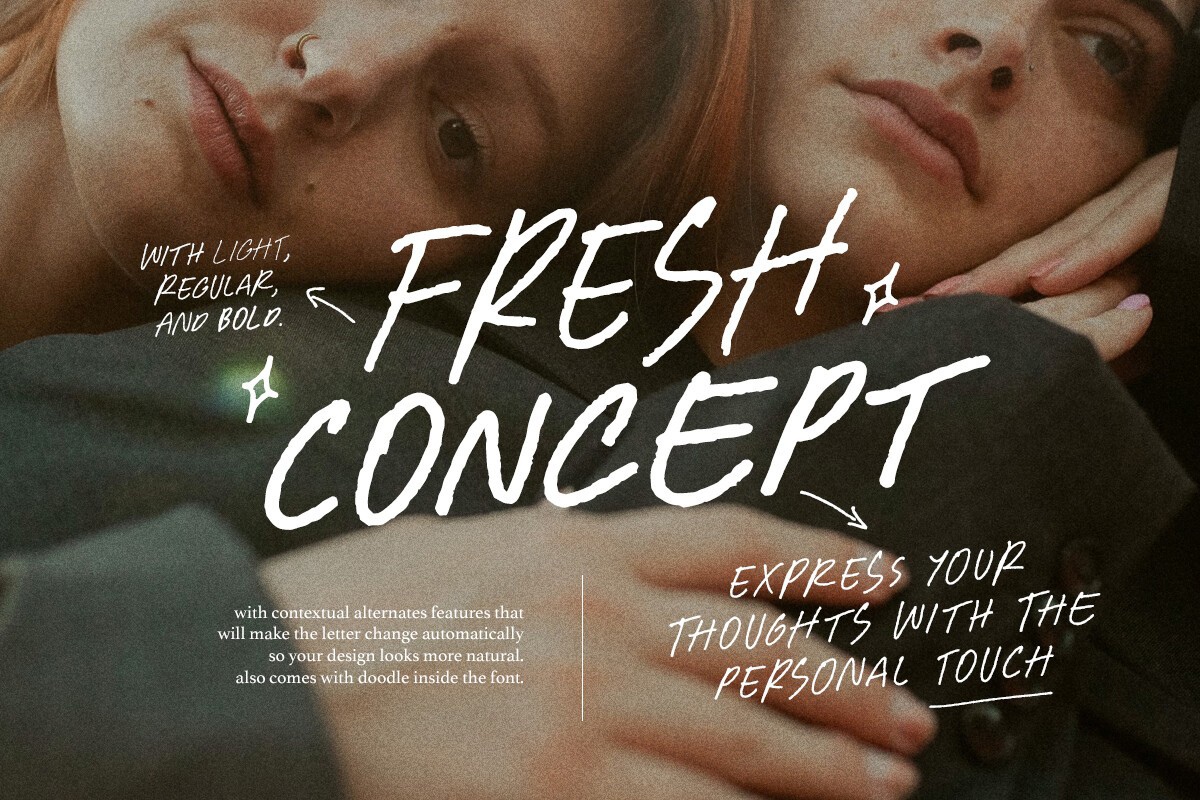 Пример шрифта Fresh Concept Light