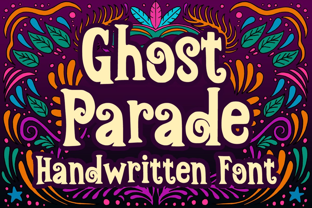 Пример шрифта Ghost Parade Regular