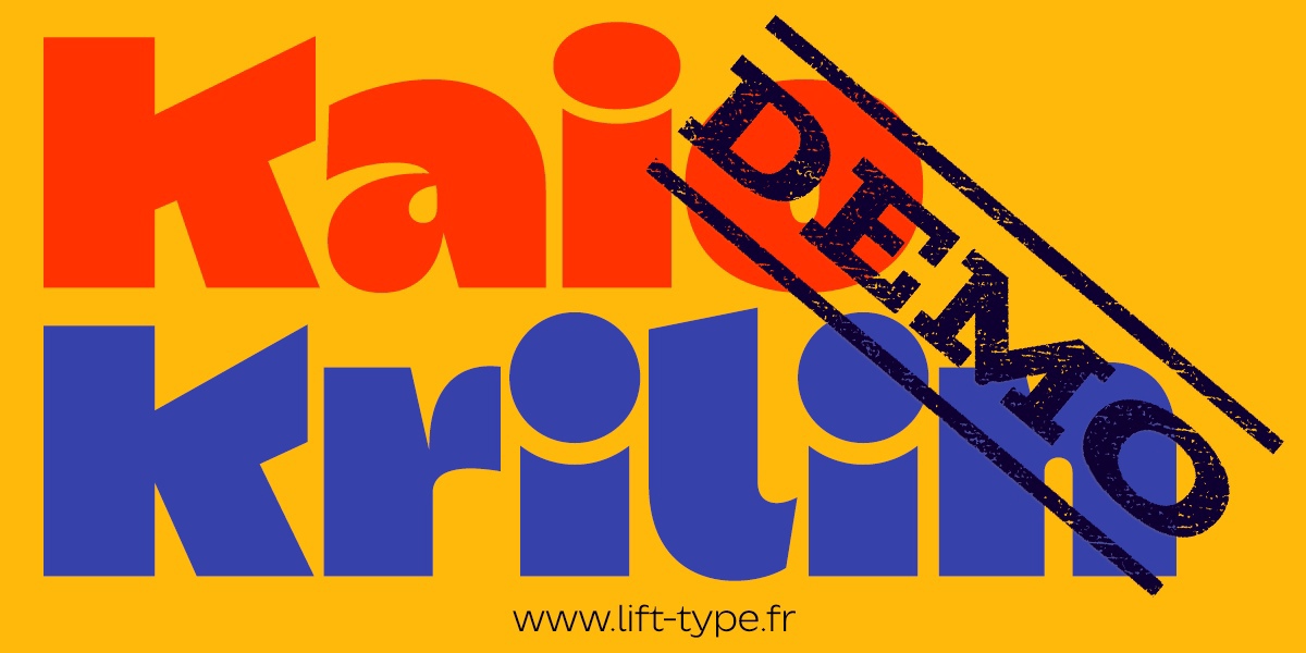 Пример шрифта Kaio Medium