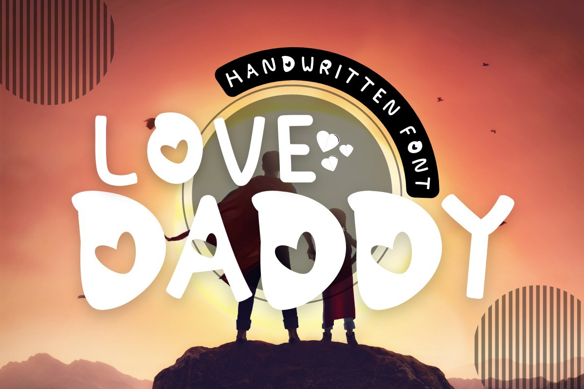 Пример шрифта Love Daddy Regular