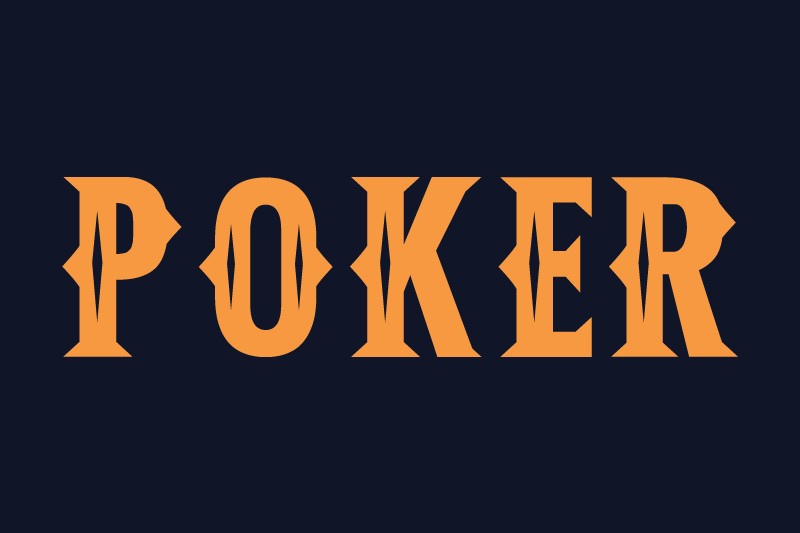 Пример шрифта Poker Regular