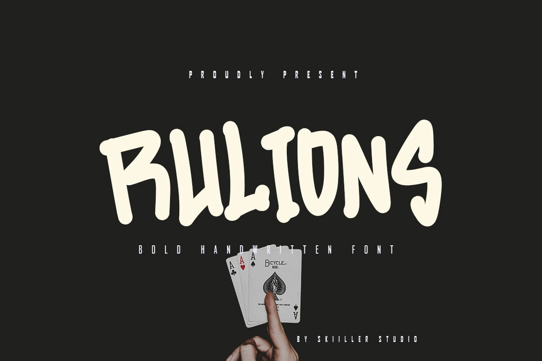 Пример шрифта Rulions Regular