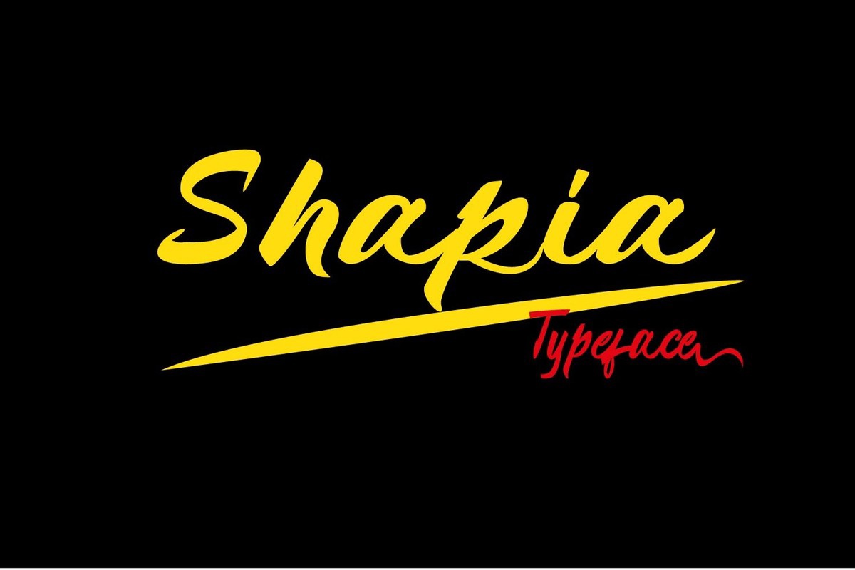 Пример шрифта Shapia Regular