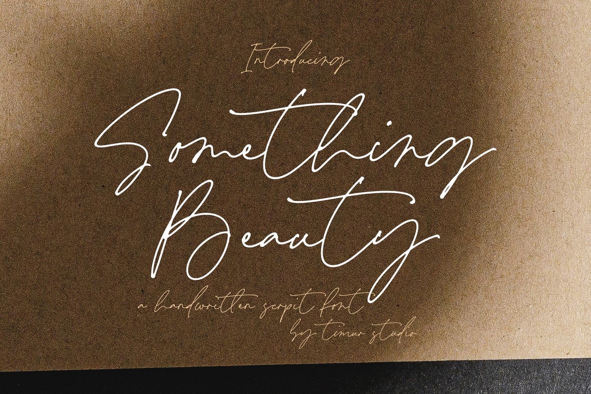 Пример шрифта Something Beauty Regular