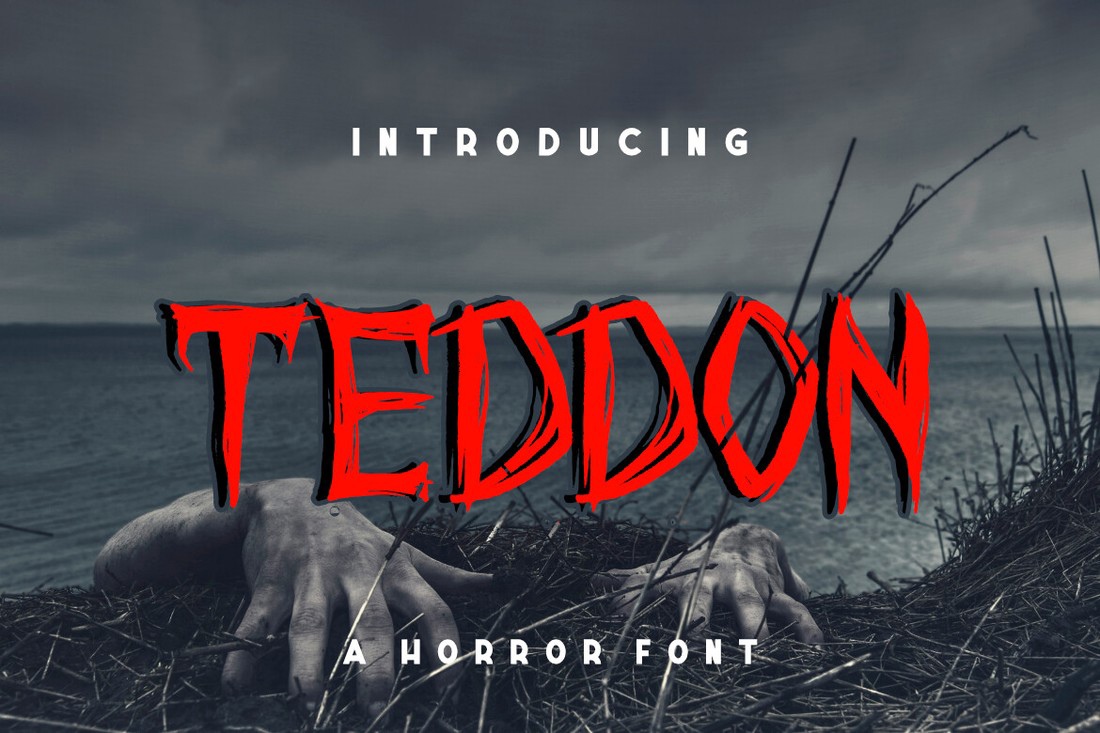 Пример шрифта Teddon Regular