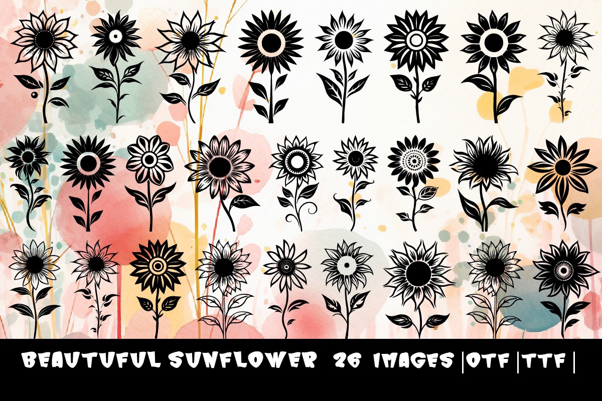 Пример шрифта Beautiful Sunflower Regular