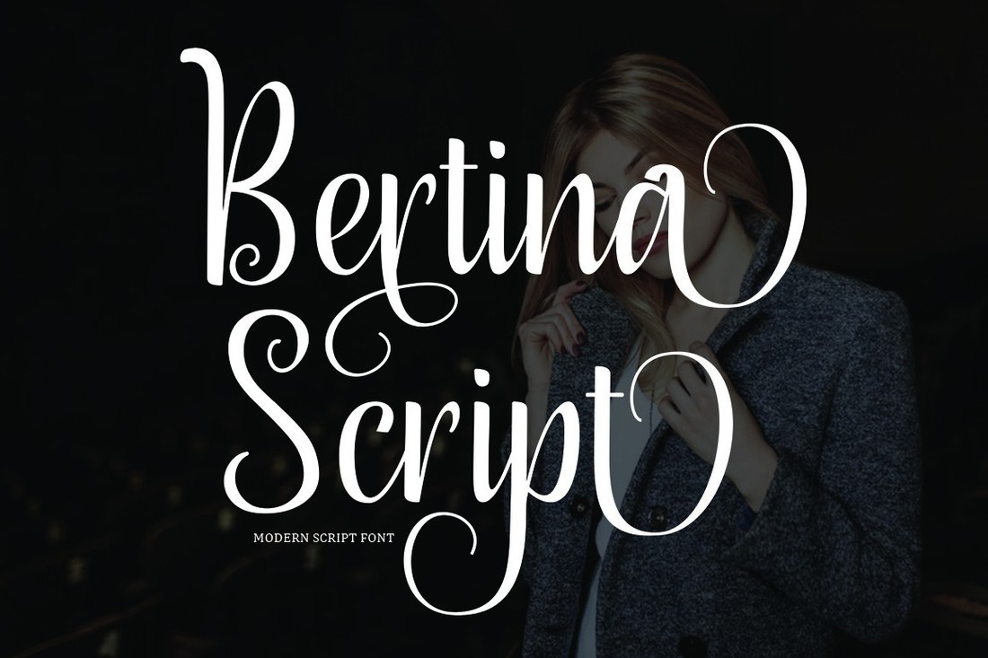 Пример шрифта Bertina Script Regular