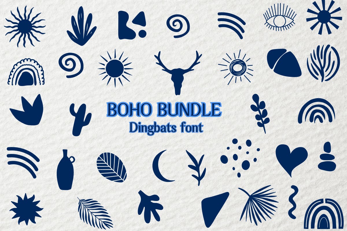 Пример шрифта Boho Bundle Regular
