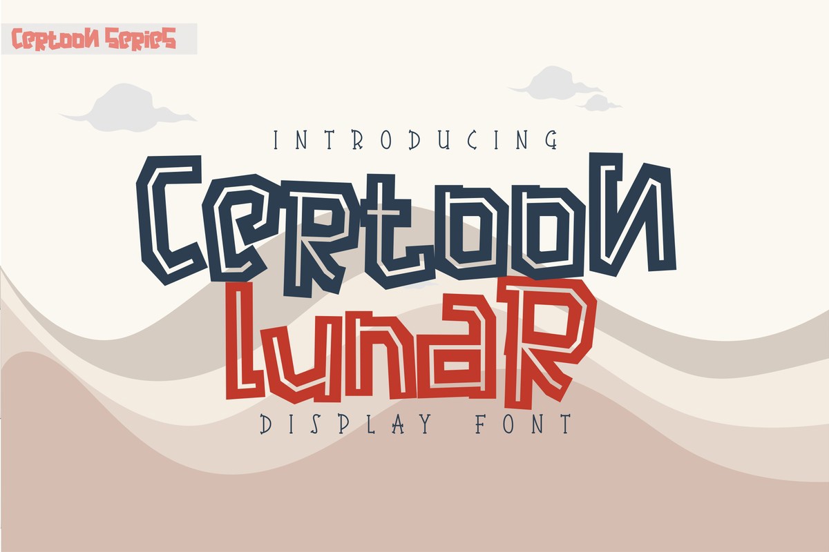 Пример шрифта Certoon Lunar Regular
