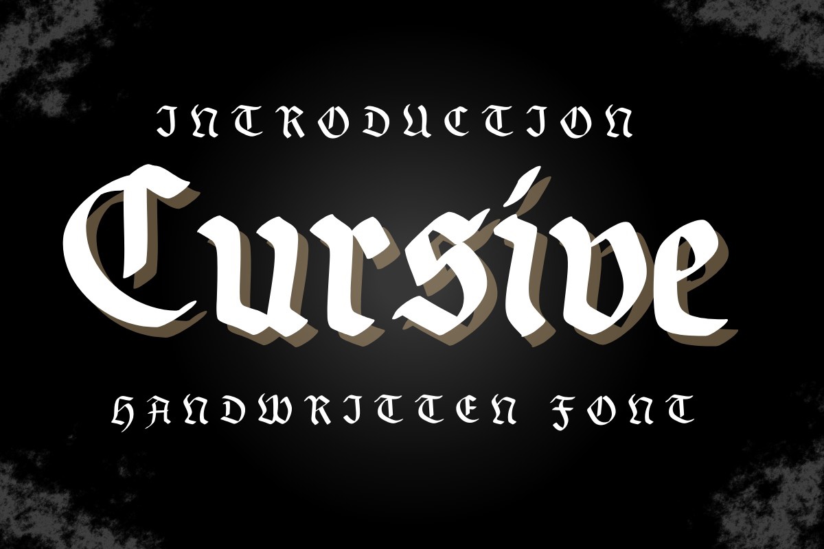 Пример шрифта Cursive Regular