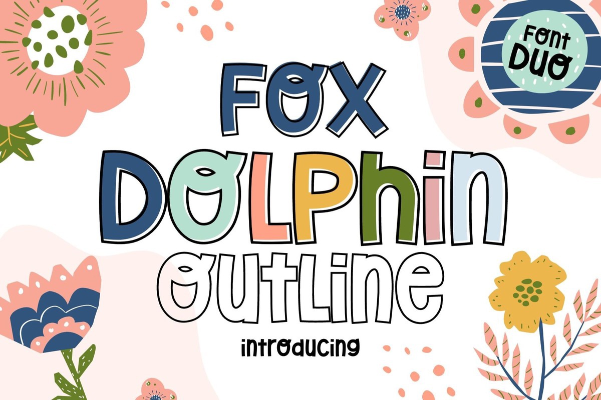 Пример шрифта Fox Dolphin Regular