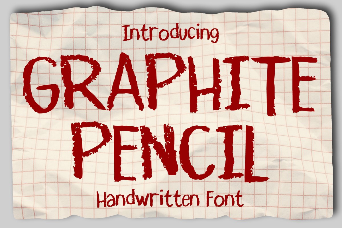 Пример шрифта Graphite Pencil Regular