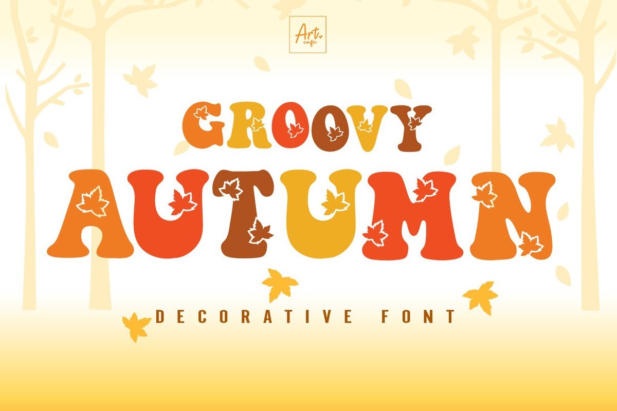 Пример шрифта Groovy Autumn Regular