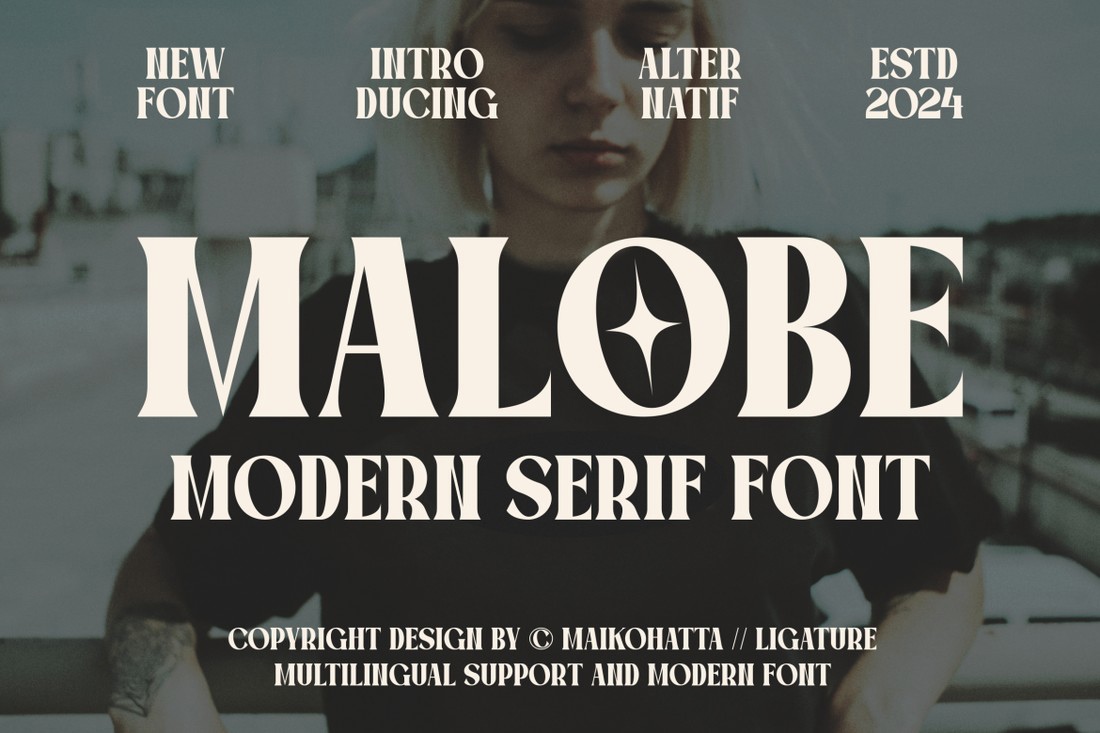 Пример шрифта Malobe Regular