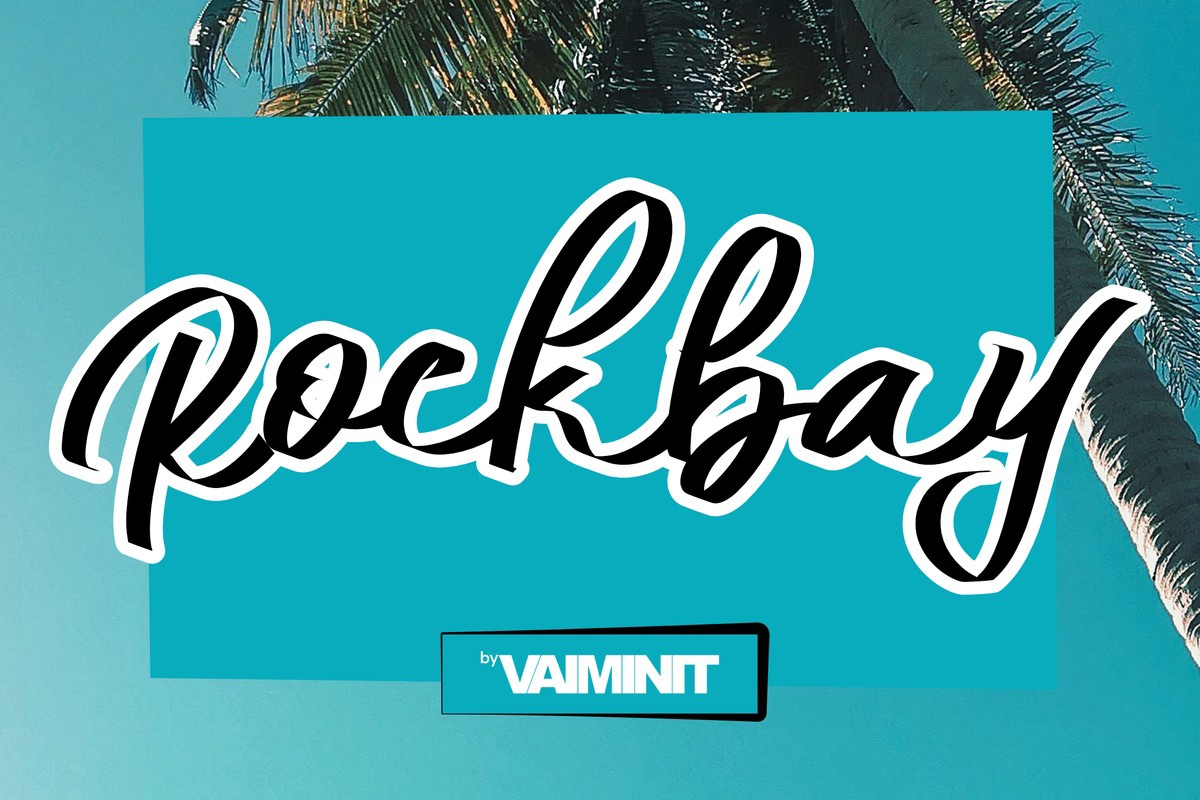 Пример шрифта Rockbay Regular