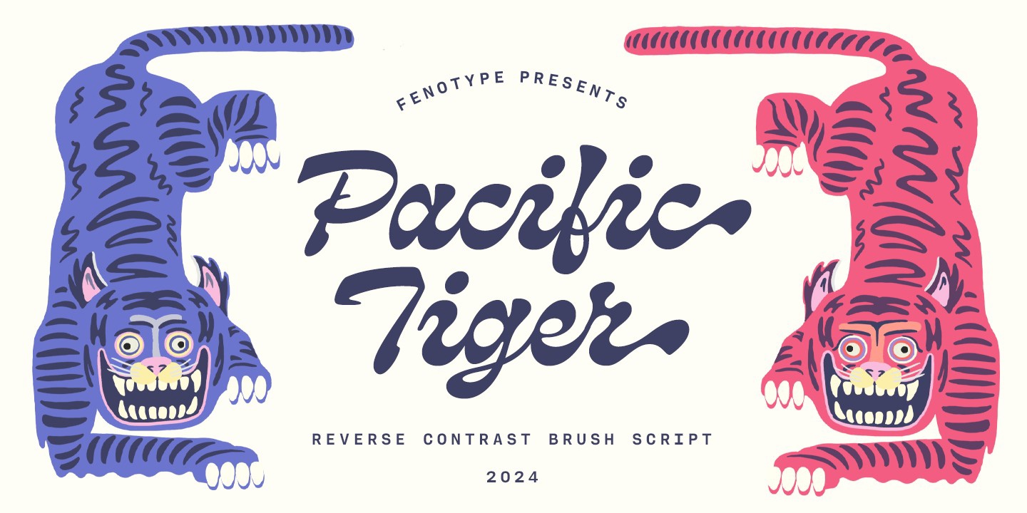 Пример шрифта Pacific Tiger Regular