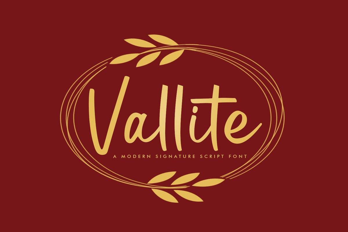 Пример шрифта Vallite Regular
