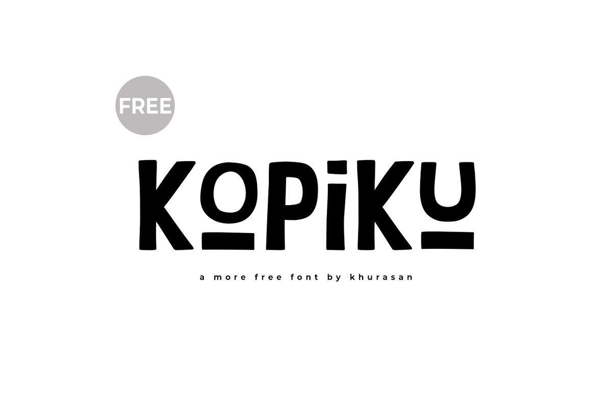 Пример шрифта Kopiku Regular