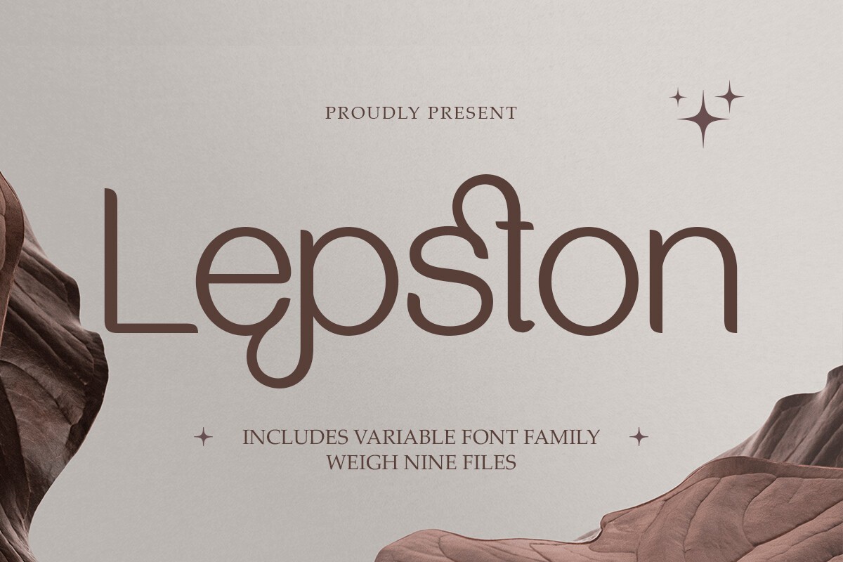 Пример шрифта Lepston Regular