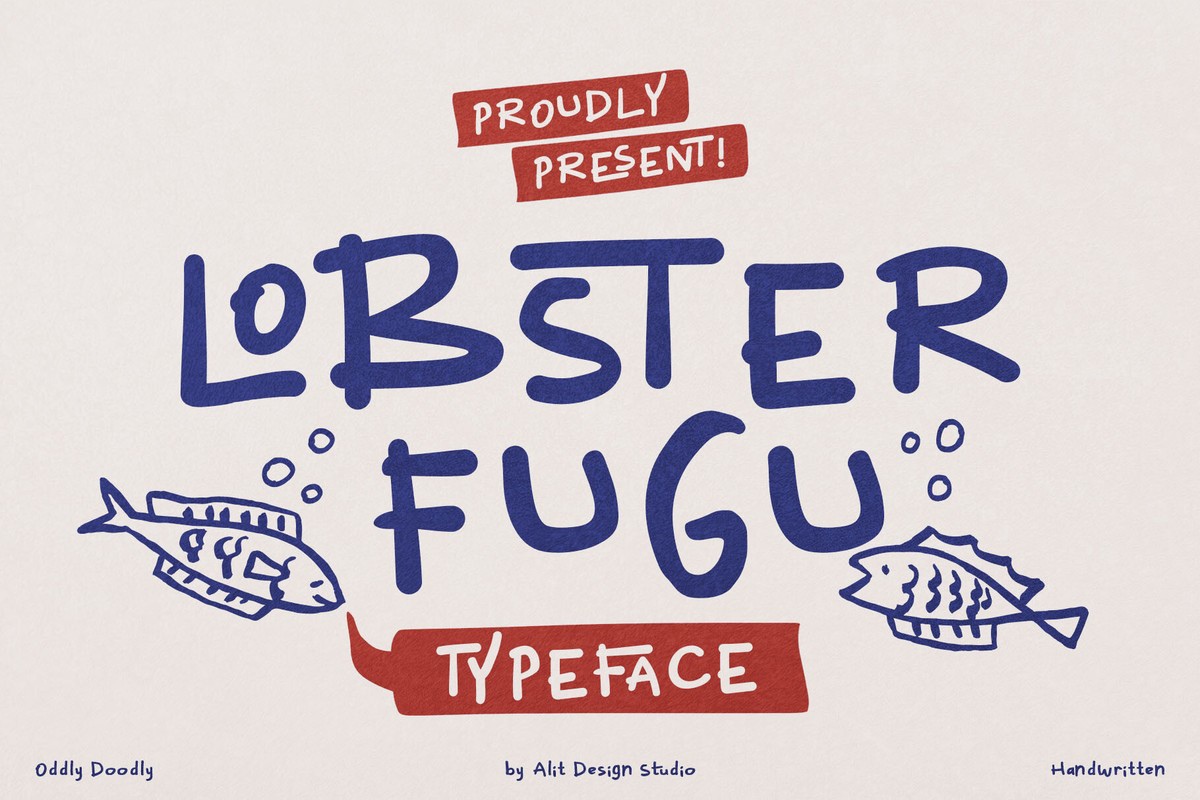 Пример шрифта Lobster Fugu Regular