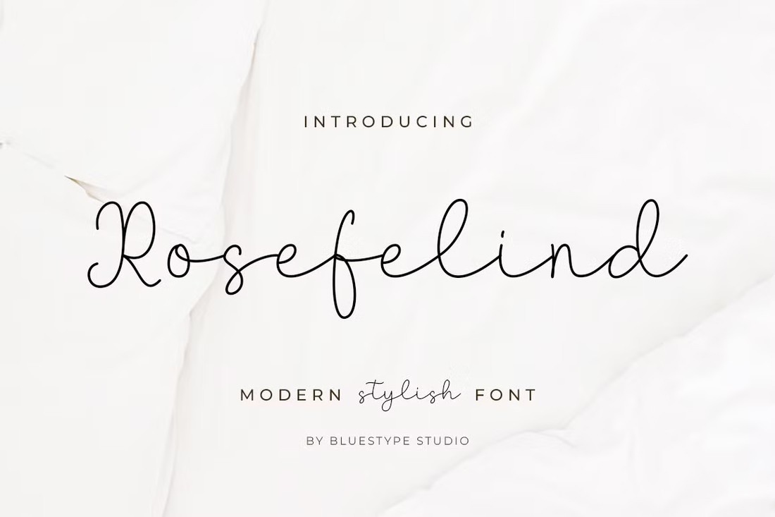Пример шрифта Rosefelind Regular