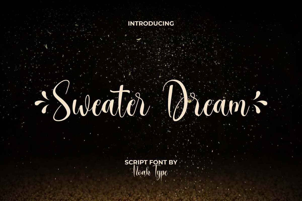 Пример шрифта Sweater Dream Regular