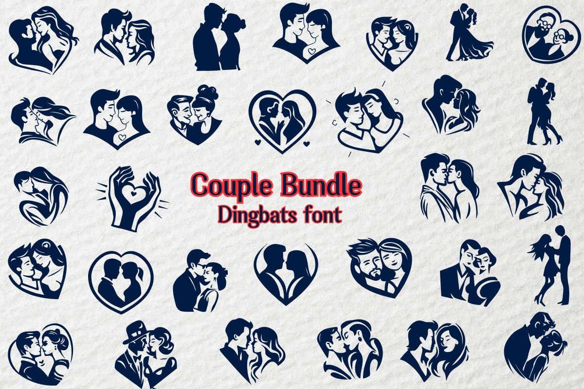 Пример шрифта Couple Bundle Regular