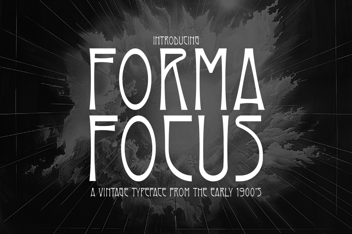 Пример шрифта Forma Focus Regular