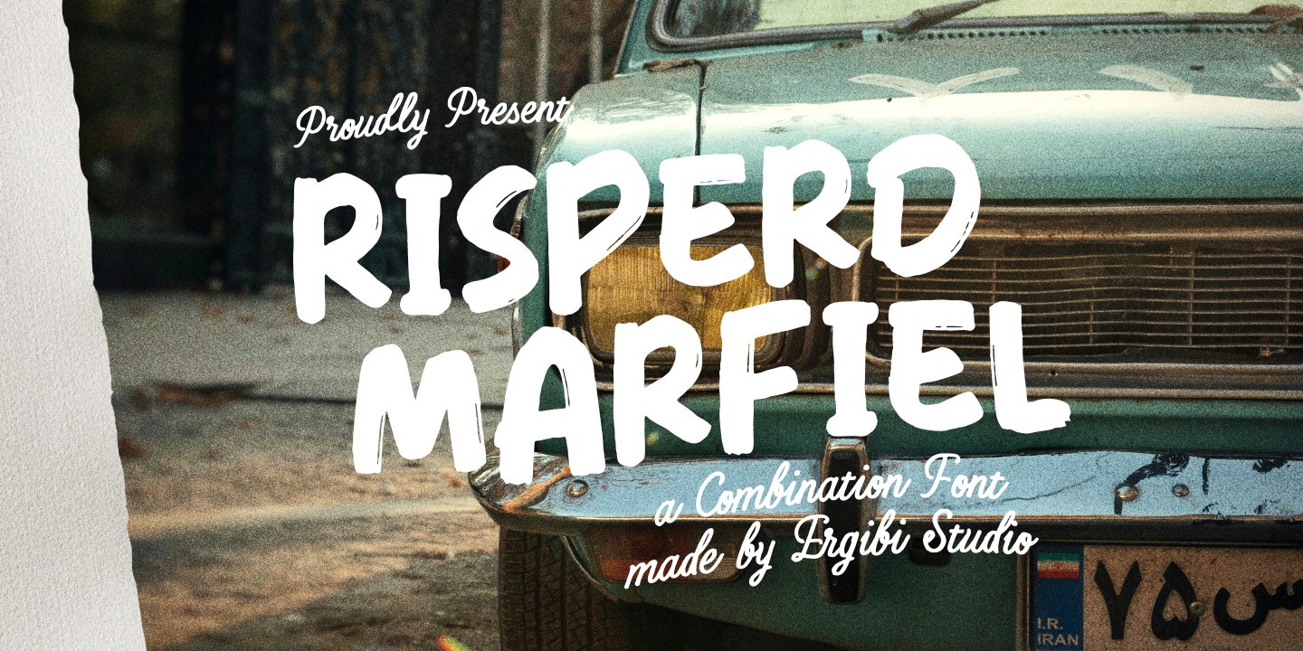 Пример шрифта Risperd Marfiel Regular