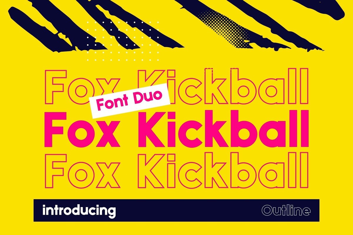 Пример шрифта Fox Kickball Regular