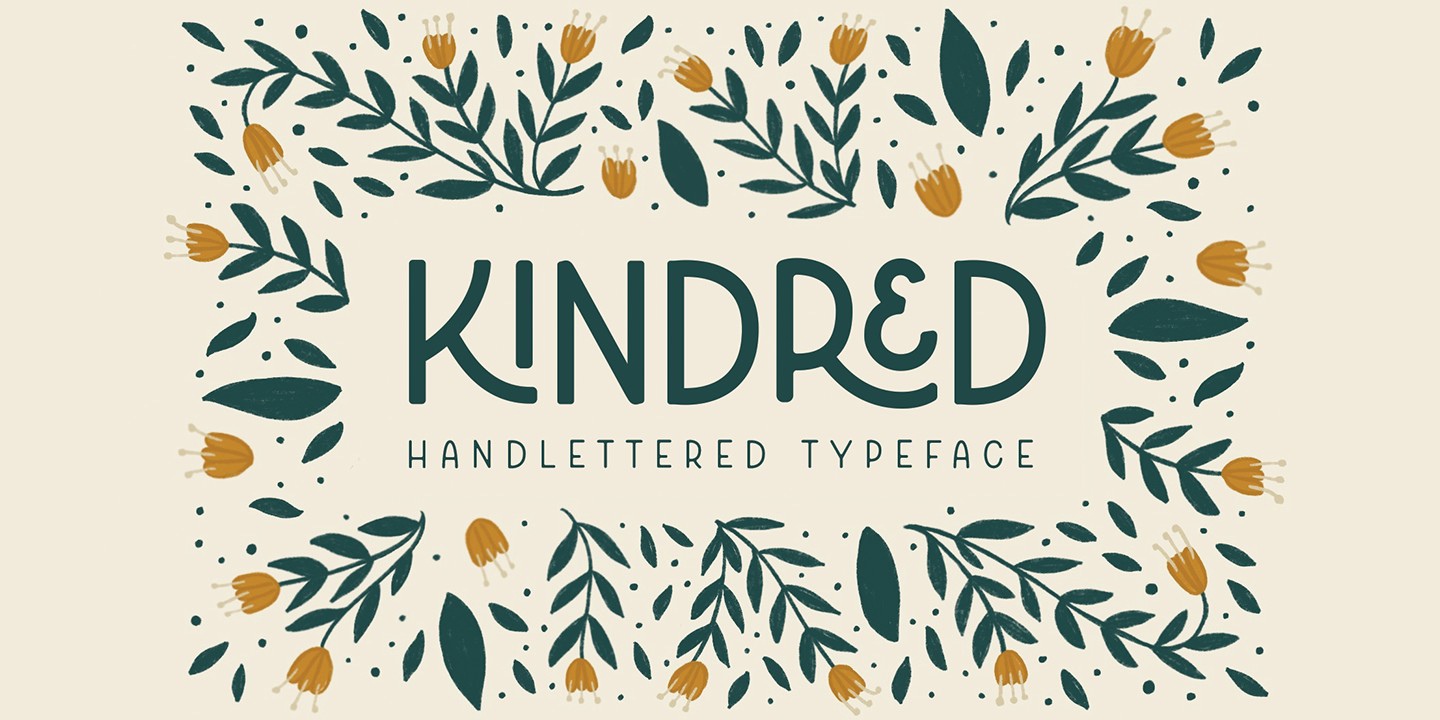 Пример шрифта Kindred Rounded Regular