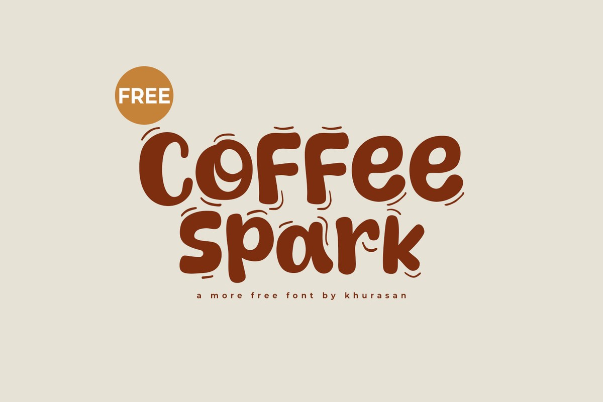 Пример шрифта Coffee Spark Regular