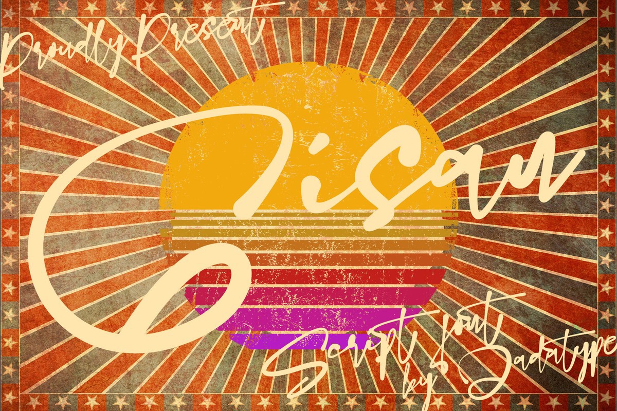 Пример шрифта Gisan Regular