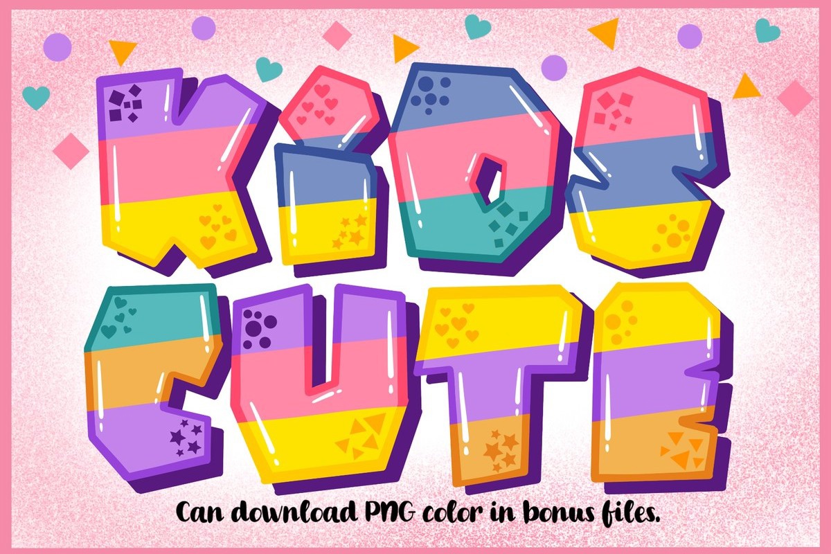 Пример шрифта Kids Cute Regular