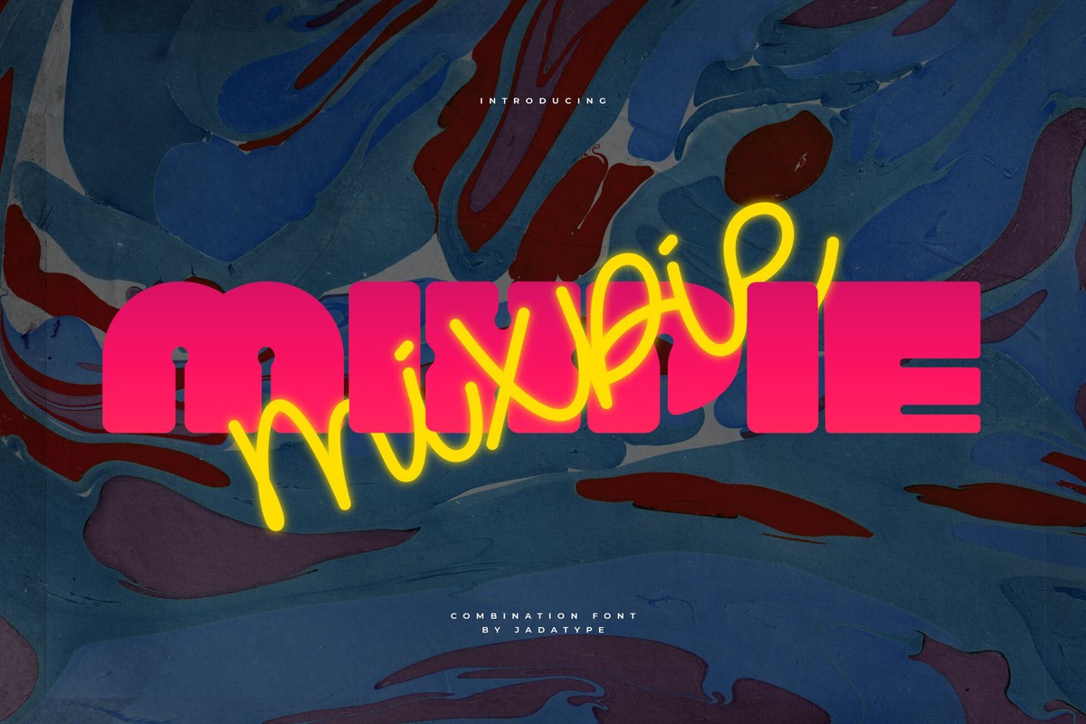 Пример шрифта Mixpie Regular