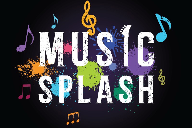 Пример шрифта Music Splash Regular