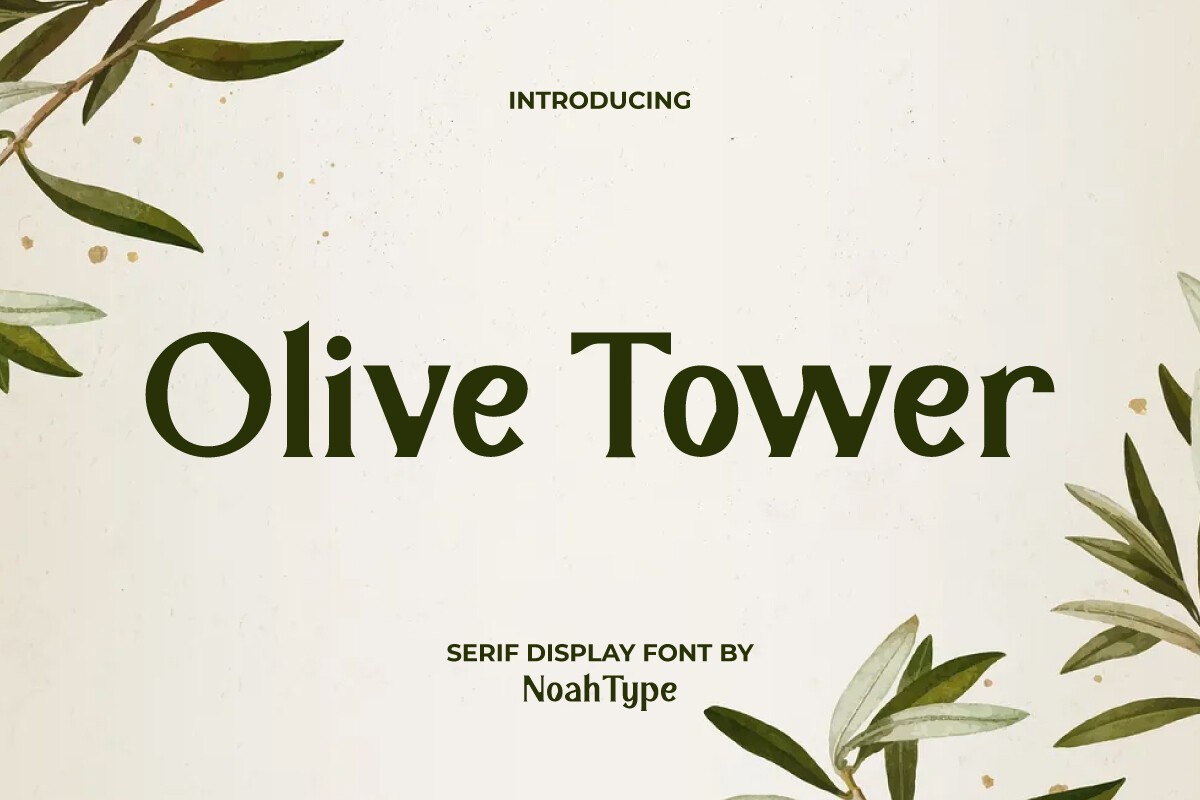 Пример шрифта Olive Tower Bold