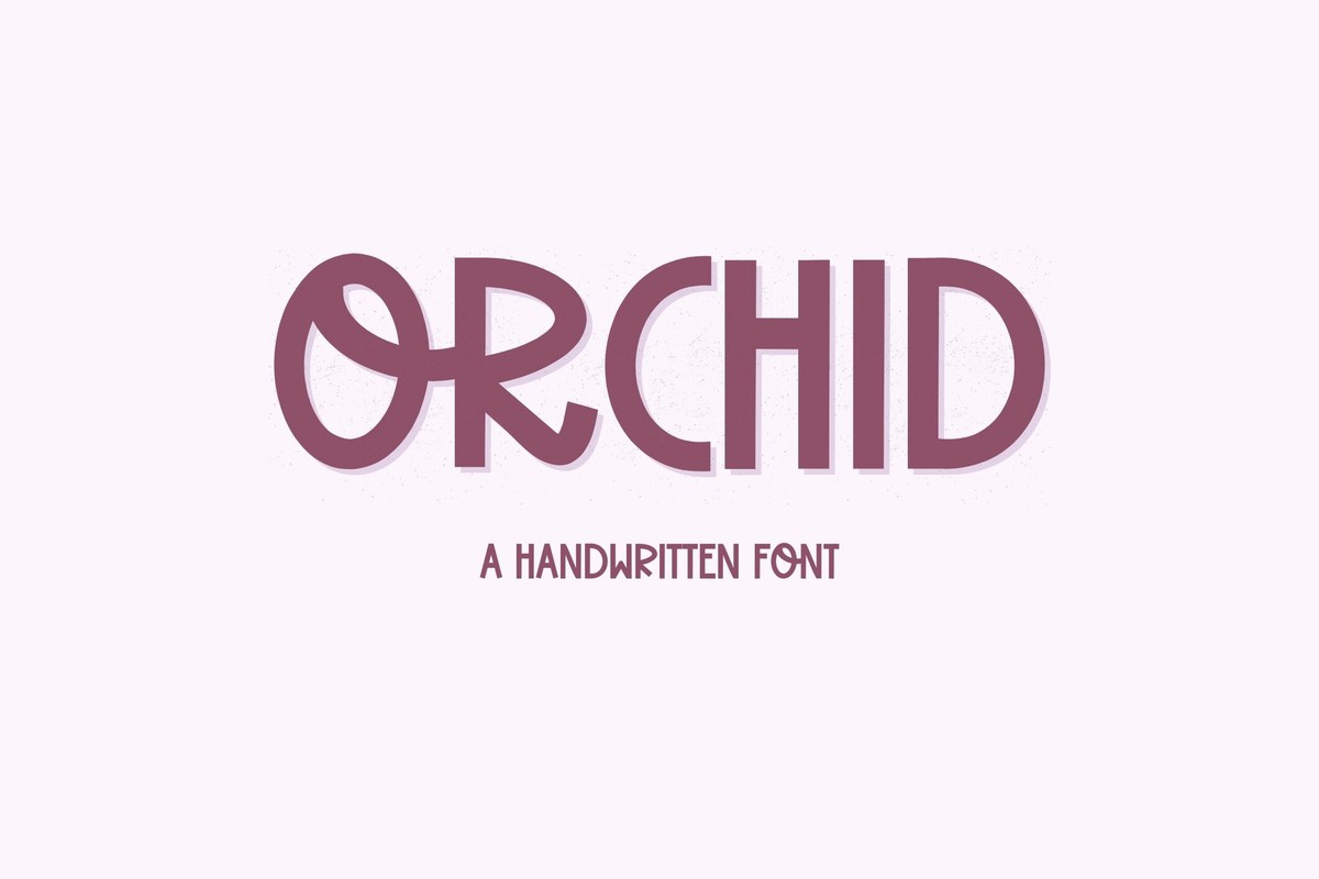 Пример шрифта Orchid Regular
