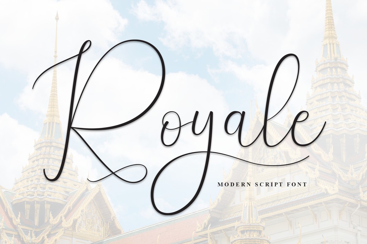 Пример шрифта Royale Regular