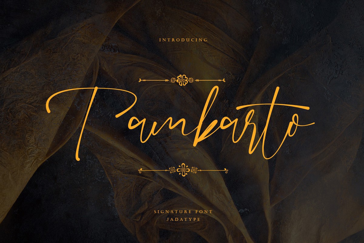 Пример шрифта Tambarto Regular