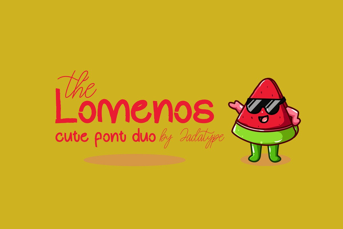 Пример шрифта The Lomenos Regular