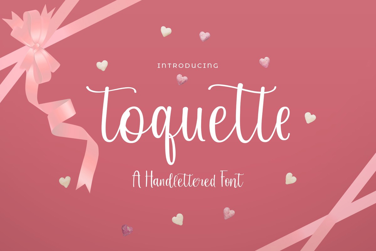 Пример шрифта Toquette Regular