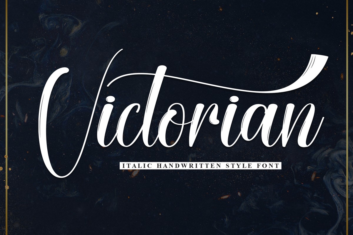 Пример шрифта Victorian Regular