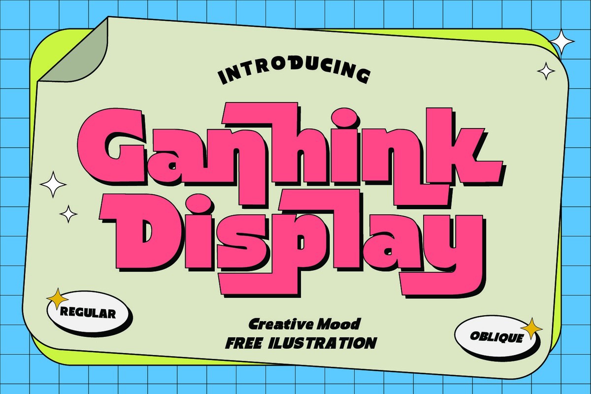Пример шрифта Ganhink Display Regular