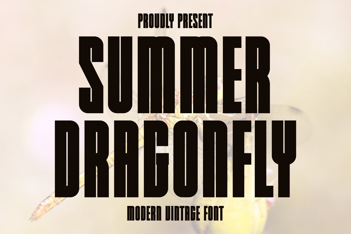Пример шрифта Summer Dragonfly Regular