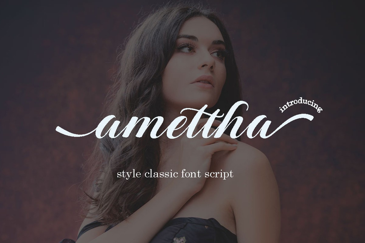 Пример шрифта Amettha Regular